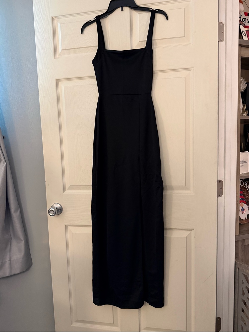 PrettyLittleThing Black Long Dress| Size US 2 | Minimalist Chic